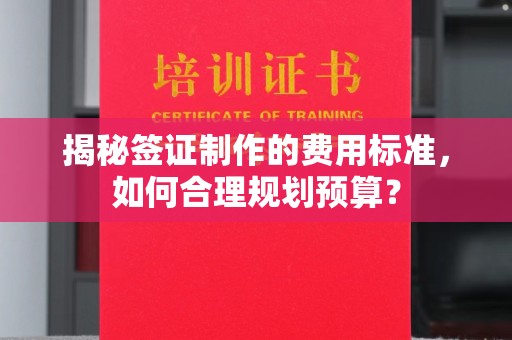 西夏揭秘签证制作的费用标准，如何合理规划预算？