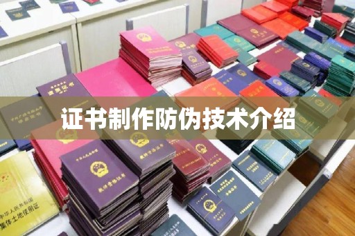 西夏证书制作防伪技术介绍