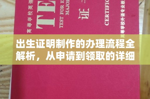 西夏出生证明制作的办理流程全解析，从申请到领取的详细指南